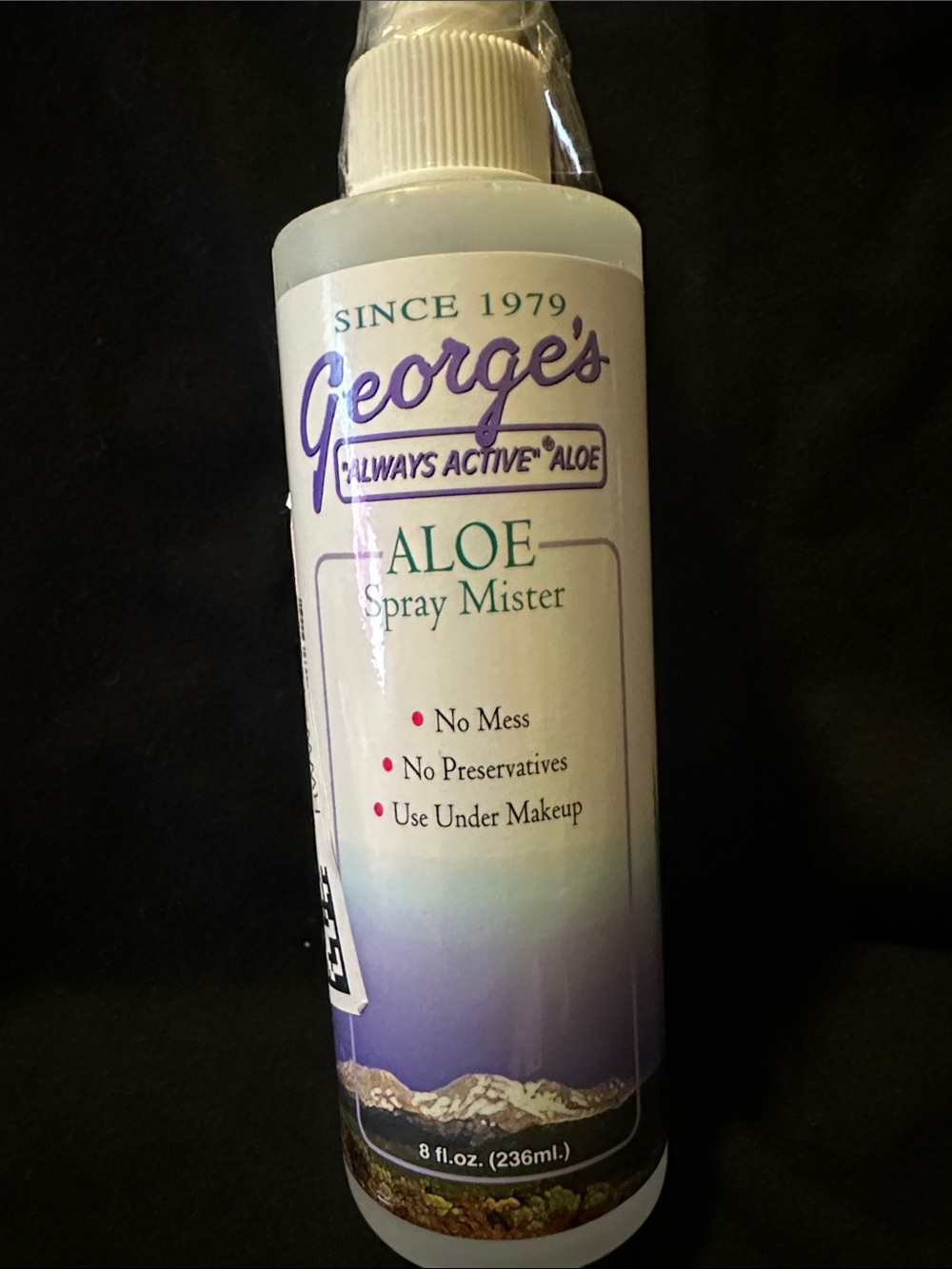 George's Aloe Spray Mister - White/Purple Gradient Bottle men, women and kids